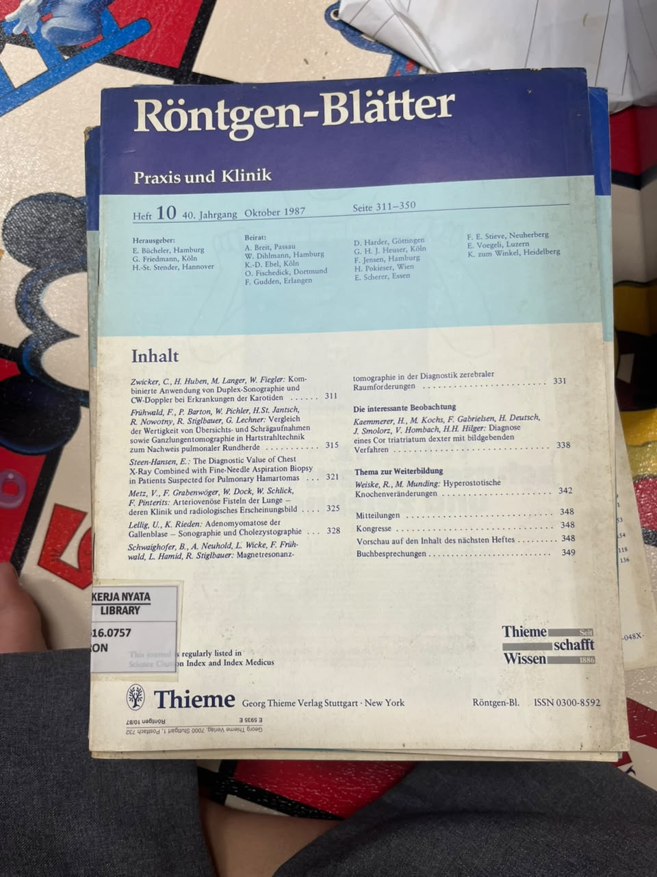 Röntgen-Blätter Praxis und Klinik